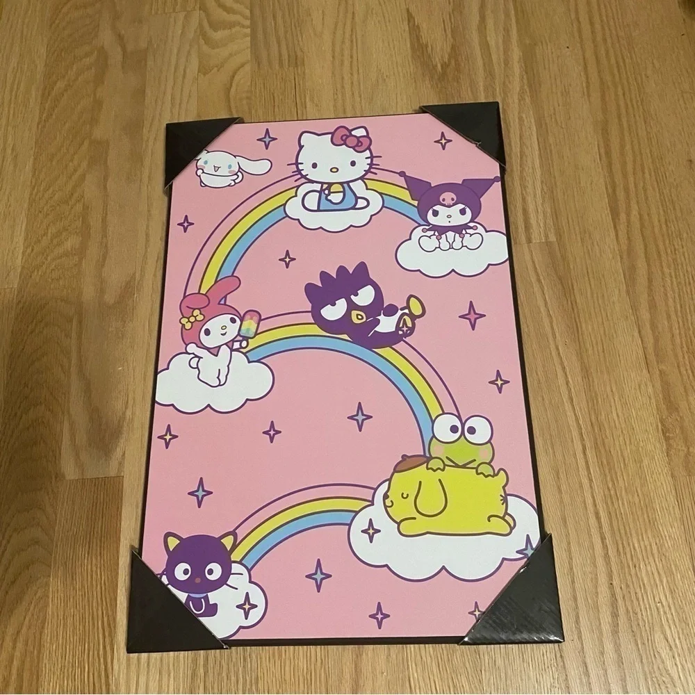 Hello Kitty & Friends Hanging Wall Art Wood Decor Kuromi NEW Badtz Maru Keroppi